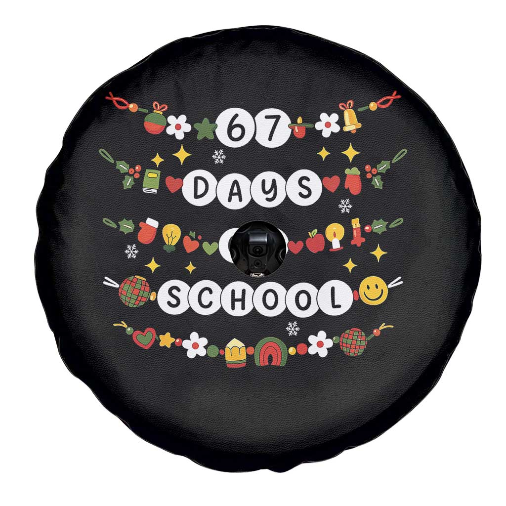 Christmas 67 Days of School Spare Tire Cover Bracelets 6 7 Teacher Student Funny Six Seven Meme Slang - Wonder Print Shop
