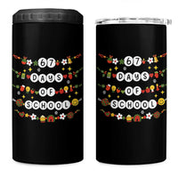Christmas 67 Days of School 4 in 1 Can Cooler Tumbler Bracelets 6 7 Teacher Student Funny Six Seven Meme Slang - Wonder Print Shop