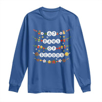 Christmas 67 Days of School Long Sleeve Shirt Bracelets 6 7 Teacher Student Funny Six Seven Meme Slang - Wonder Print Shop