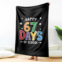 67 Days of School Throw Blanket Funny Meme Teacher Student 67th Day - Wonder Print Shop