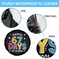 67 Days of School Spare Tire Cover Funny Meme Teacher Student 67th Day - Wonder Print Shop