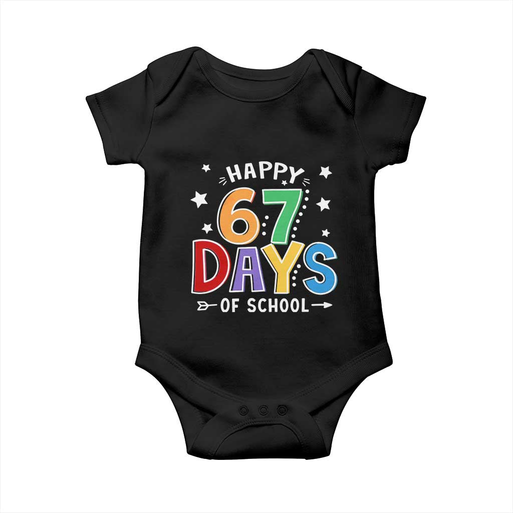 67 Days of School Baby Onesie Funny Meme Teacher Student 67th Day - Wonder Print Shop