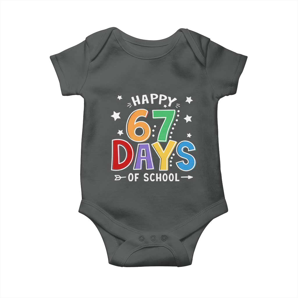 67 Days of School Baby Onesie Funny Meme Teacher Student 67th Day - Wonder Print Shop