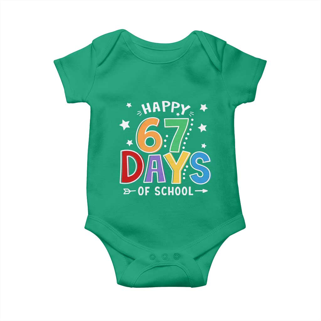 67 Days of School Baby Onesie Funny Meme Teacher Student 67th Day - Wonder Print Shop