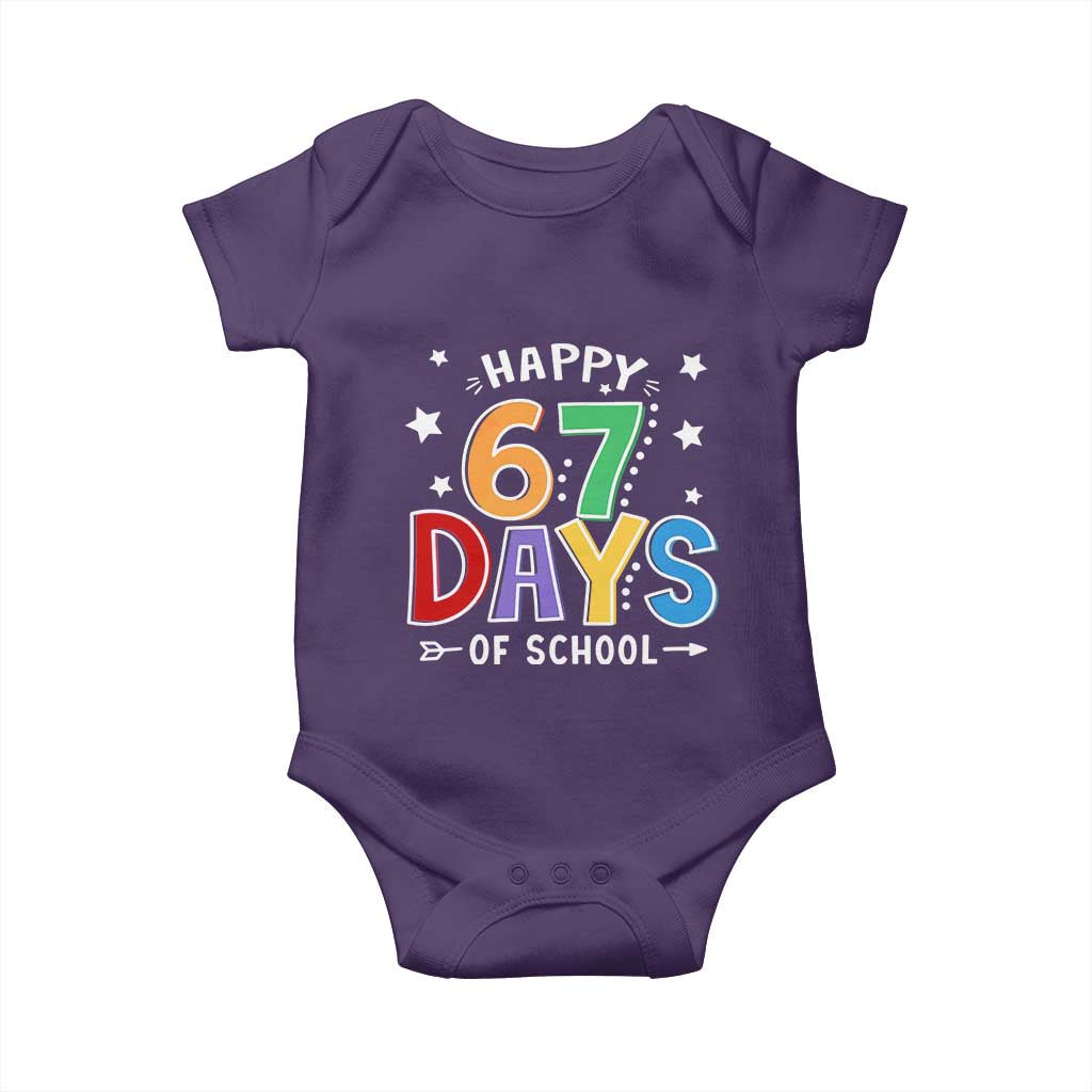 67 Days of School Baby Onesie Funny Meme Teacher Student 67th Day - Wonder Print Shop