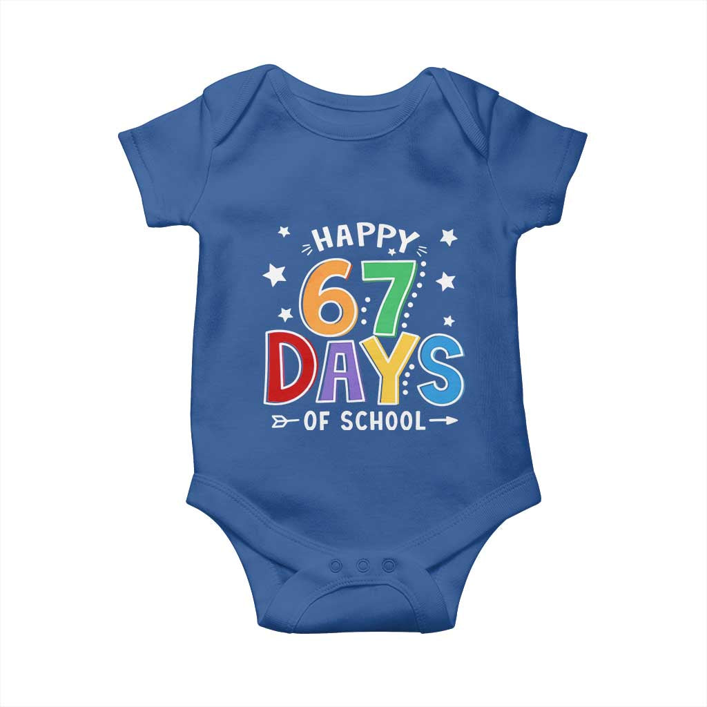 67 Days of School Baby Onesie Funny Meme Teacher Student 67th Day - Wonder Print Shop