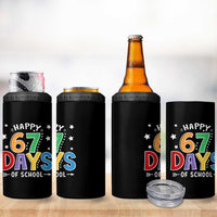67 Days of School 4 in 1 Can Cooler Tumbler Funny Meme Teacher Student 67th Day - Wonder Print Shop