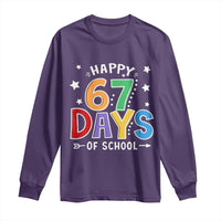 67 Days of School Long Sleeve Shirt Funny Meme Teacher Student 67th Day - Wonder Print Shop