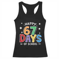 67 Days of School Racerback Tank Top Funny Meme Teacher Student 67th Day - Wonder Print Shop