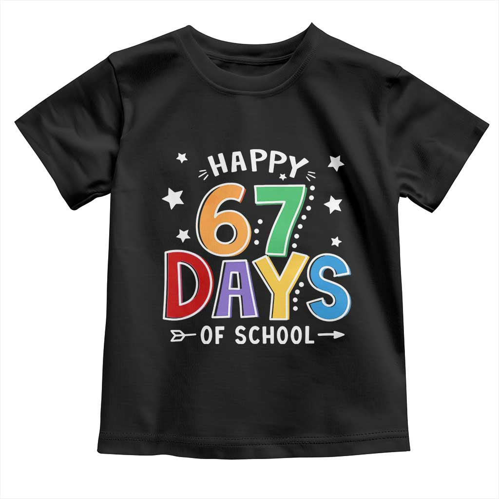 67 Days of School Toddler T Shirt Funny Meme Teacher Student 67th Day - Wonder Print Shop