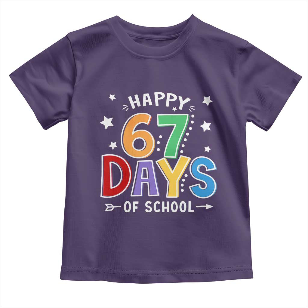 67 Days of School Toddler T Shirt Funny Meme Teacher Student 67th Day - Wonder Print Shop