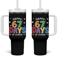 67 Days of School Tumbler With Handle Funny Meme Teacher Student 67th Day - Wonder Print Shop