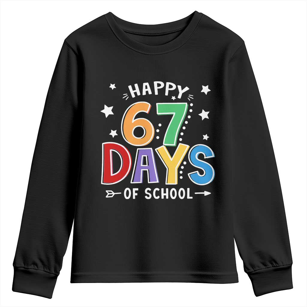 67 Days of School Youth Sweatshirt Funny Meme Teacher Student 67th Day - Wonder Print Shop