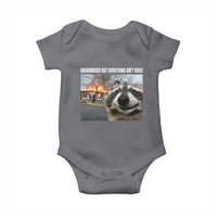 Raccoon Meme Baby Onesie Undiagnosed But Something Aint Right - Wonder Print Shop