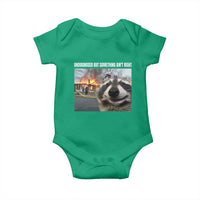Raccoon Meme Baby Onesie Undiagnosed But Something Aint Right - Wonder Print Shop
