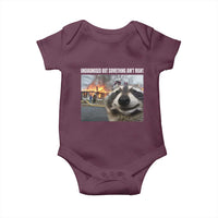 Raccoon Meme Baby Onesie Undiagnosed But Something Aint Right - Wonder Print Shop