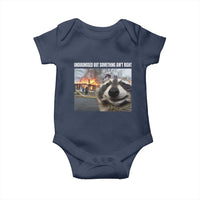 Raccoon Meme Baby Onesie Undiagnosed But Something Aint Right - Wonder Print Shop