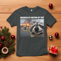 Raccoon Meme T Shirt Undiagnosed But Something Aint Right - Wonder Print Shop