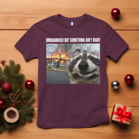 Raccoon Meme T Shirt Undiagnosed But Something Aint Right - Wonder Print Shop