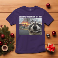 Raccoon Meme T Shirt Undiagnosed But Something Aint Right - Wonder Print Shop
