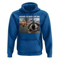 Raccoon Meme Hoodie Undiagnosed But Something Aint Right - Wonder Print Shop