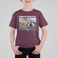 Raccoon Meme T Shirt For Kid Undiagnosed But Something Aint Right - Wonder Print Shop