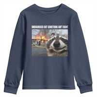 Raccoon Meme Youth Sweatshirt Undiagnosed But Something Aint Right - Wonder Print Shop