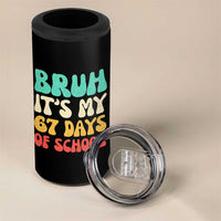 Bruh 67 Days Of School 4 in 1 Can Cooler Tumbler Funny Six Seven Meme Teacher Student 67th Day - Wonder Print Shop