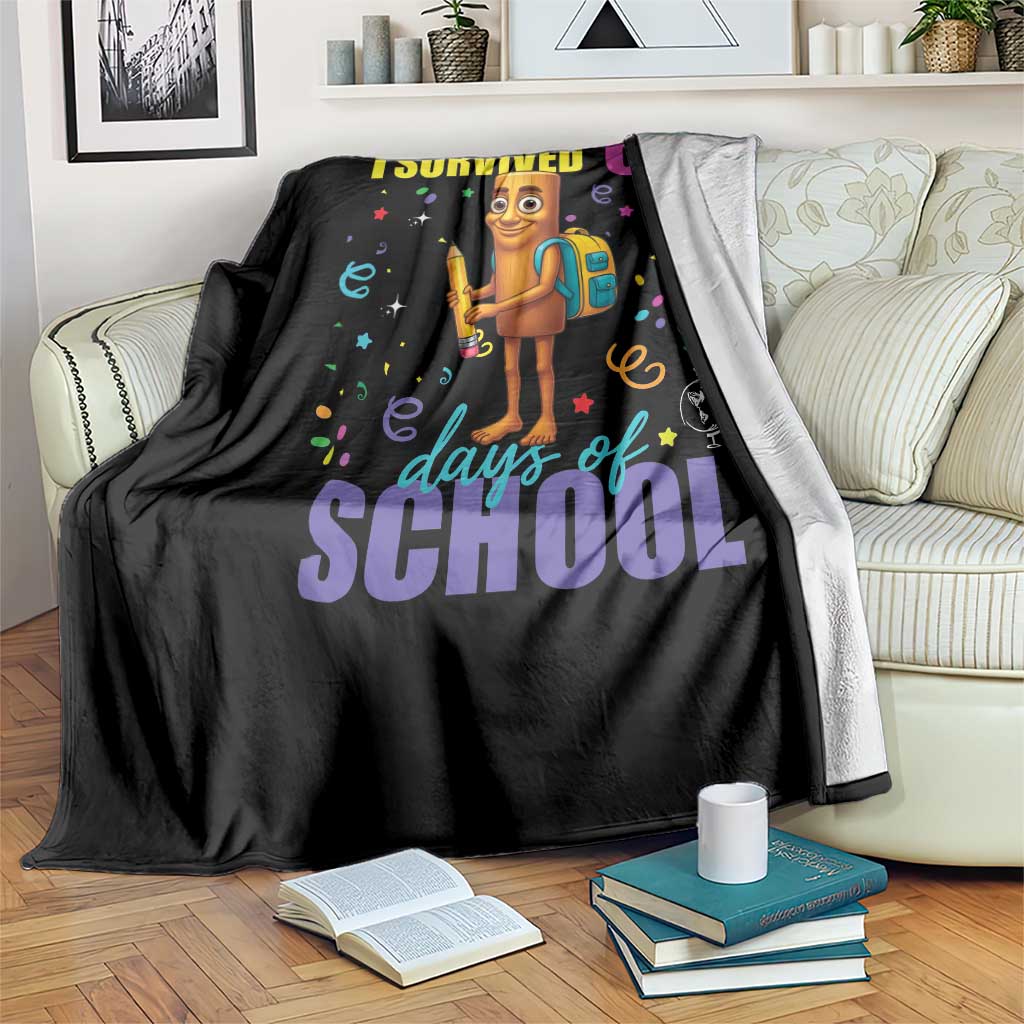 Tung Tung Tung Sahur I Survived 67 Days of School Throw Blanket Funny Six Seven 6 7 Meme Teacher Student - Wonder Print Shop