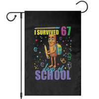Tung Tung Tung Sahur I Survived 67 Days of School Garden Flag Funny Six Seven 6 7 Meme Teacher Student - Wonder Print Shop