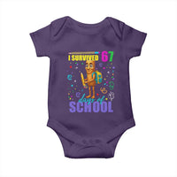 Tung Tung Tung Sahur I Survived 67 Days of School Baby Onesie Funny Six Seven 6 7 Meme Teacher Student - Wonder Print Shop