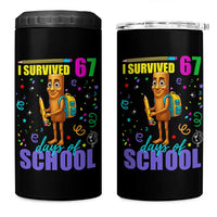 Tung Tung Tung Sahur I Survived 67 Days of School 4 in 1 Can Cooler Tumbler Funny Six Seven 6 7 Meme Teacher Student - Wonder Print Shop