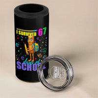 Tung Tung Tung Sahur I Survived 67 Days of School 4 in 1 Can Cooler Tumbler Funny Six Seven 6 7 Meme Teacher Student - Wonder Print Shop
