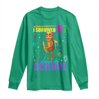 Tung Tung Tung Sahur I Survived 67 Days of School Long Sleeve Shirt Funny Six Seven 6 7 Meme Teacher Student - Wonder Print Shop