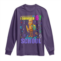 Tung Tung Tung Sahur I Survived 67 Days of School Long Sleeve Shirt Funny Six Seven 6 7 Meme Teacher Student - Wonder Print Shop
