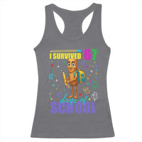 Tung Tung Tung Sahur I Survived 67 Days of School Racerback Tank Top Funny Six Seven 6 7 Meme Teacher Student - Wonder Print Shop