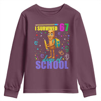 Tung Tung Tung Sahur I Survived 67 Days of School Youth Sweatshirt Funny Six Seven 6 7 Meme Teacher Student - Wonder Print Shop