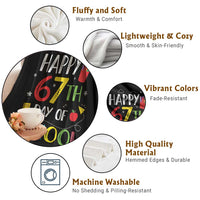 67 Days of School Throw Blanket Happy 67th Day Of School Teachers Student Meme - Wonder Print Shop