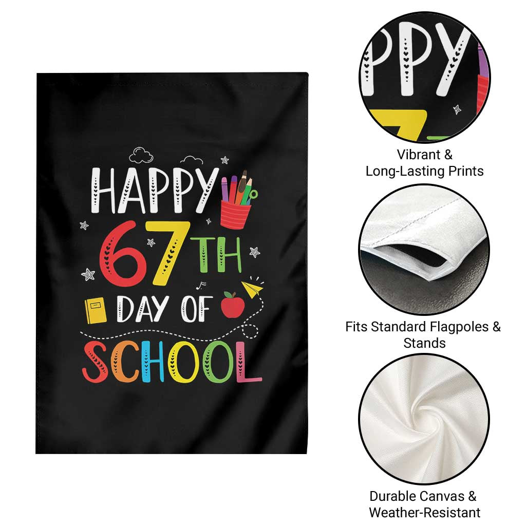 67 Days of School Garden Flag Happy 67th Day Of School Teachers Student Meme - Wonder Print Shop