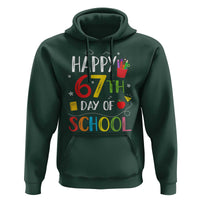 67 Days of School Hoodie Happy 67th Day Of School Teachers Student Meme - Wonder Print Shop