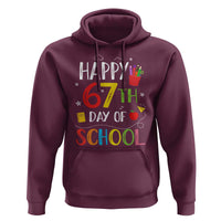 67 Days of School Hoodie Happy 67th Day Of School Teachers Student Meme - Wonder Print Shop