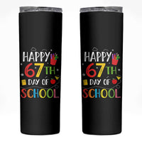 67 Days of School Skinny Tumbler Happy 67th Day Of School Teachers Student Meme - Wonder Print Shop