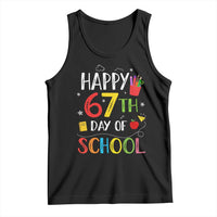 67 Days of School Tank Top Happy 67th Day Of School Teachers Student Meme - Wonder Print Shop