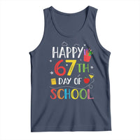 67 Days of School Tank Top Happy 67th Day Of School Teachers Student Meme - Wonder Print Shop