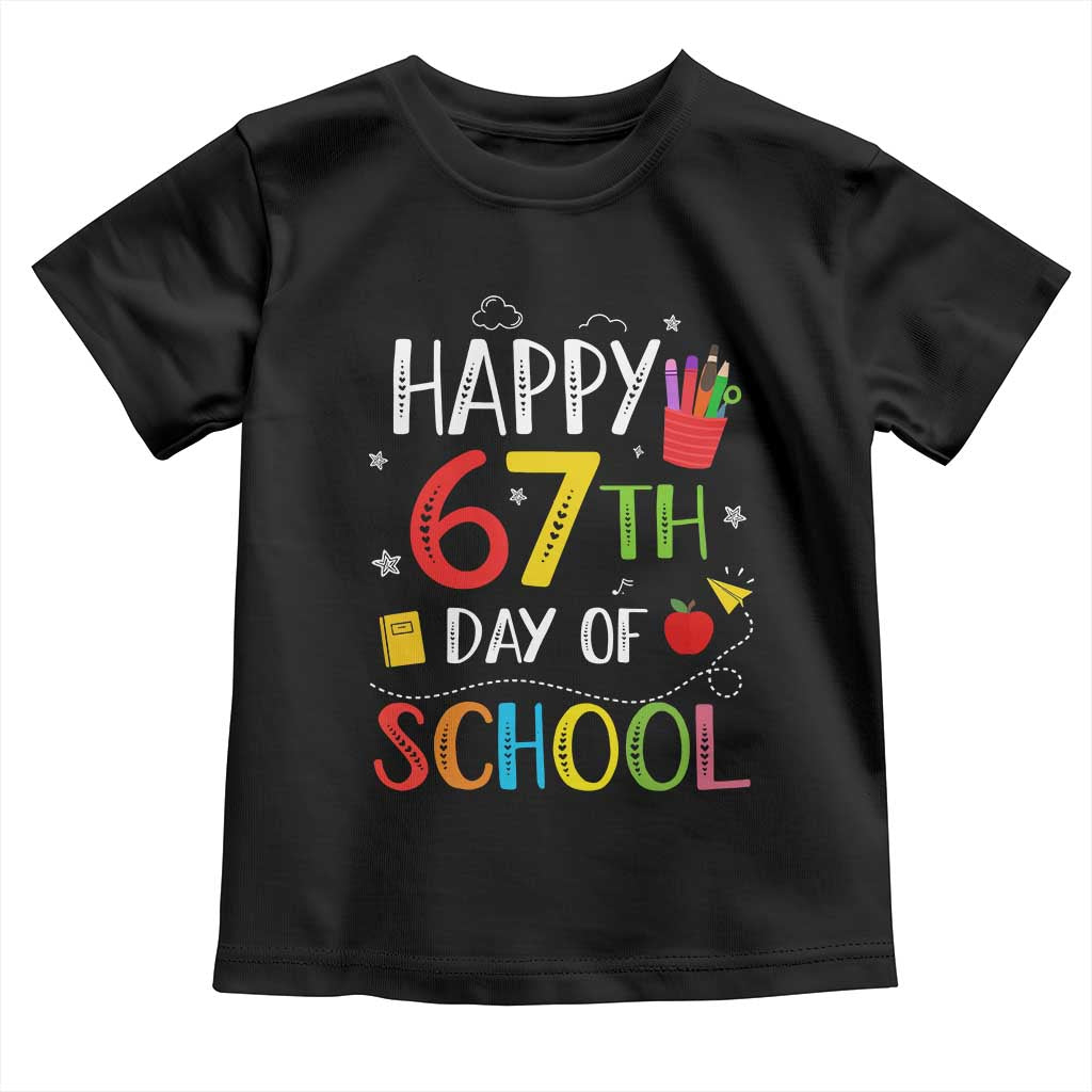 67 Days of School Toddler T Shirt Happy 67th Day Of School Teachers Student Meme - Wonder Print Shop