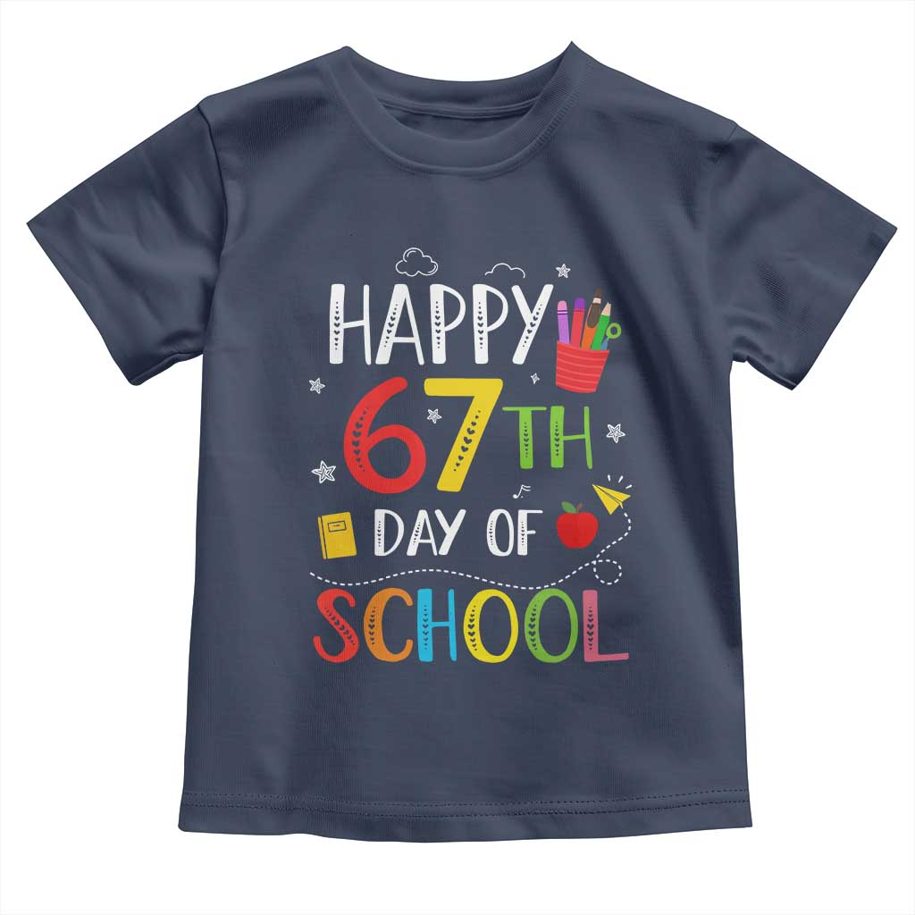 67 Days of School Toddler T Shirt Happy 67th Day Of School Teachers Student Meme - Wonder Print Shop