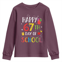 67 Days of School Youth Sweatshirt Happy 67th Day Of School Teachers Student Meme - Wonder Print Shop