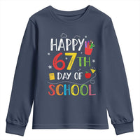 67 Days of School Youth Sweatshirt Happy 67th Day Of School Teachers Student Meme - Wonder Print Shop
