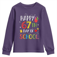 67 Days of School Youth Sweatshirt Happy 67th Day Of School Teachers Student Meme - Wonder Print Shop