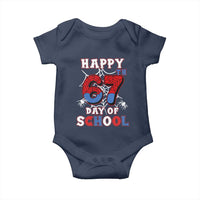 Happy 67th Day Of School Baby Onesie Boys Girls Spider 67 Days - Wonder Print Shop